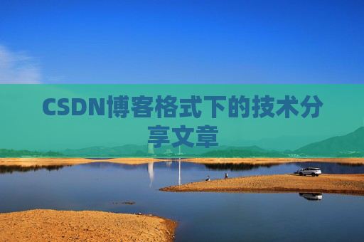 CSDN博客格式下的技术分享文章